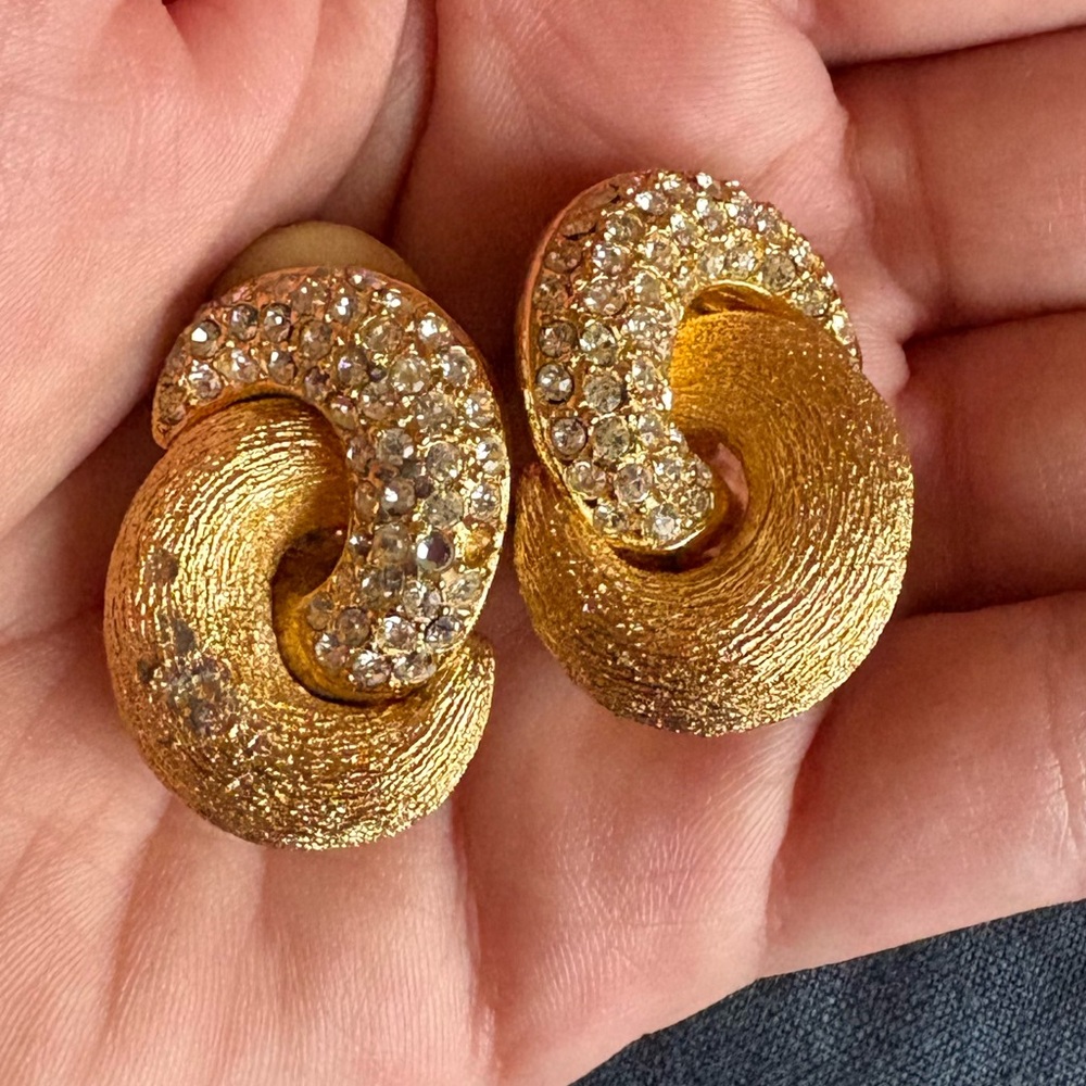 Christian Dior Vintage Clip On Earrings